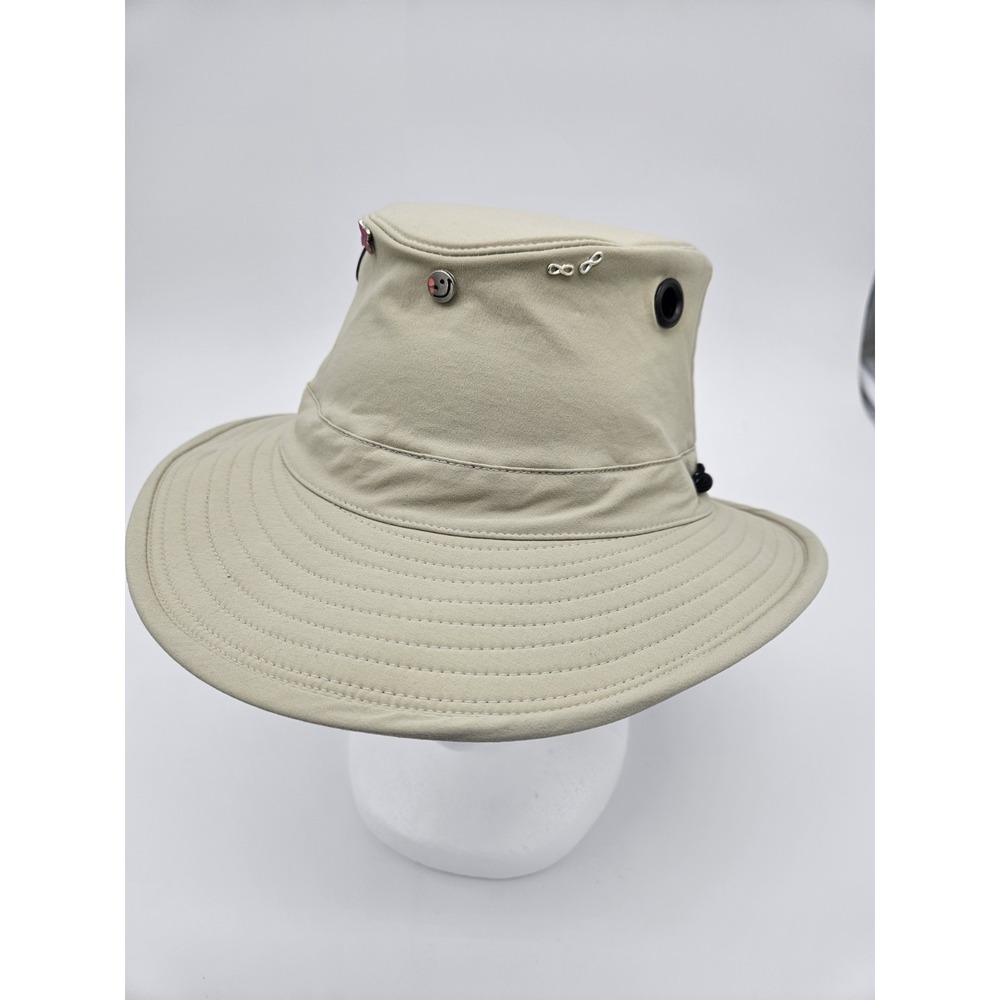 The Tilley Ladies Endurable Bucket Hat Size 7.25 (22.75") Khaki - Embellished
